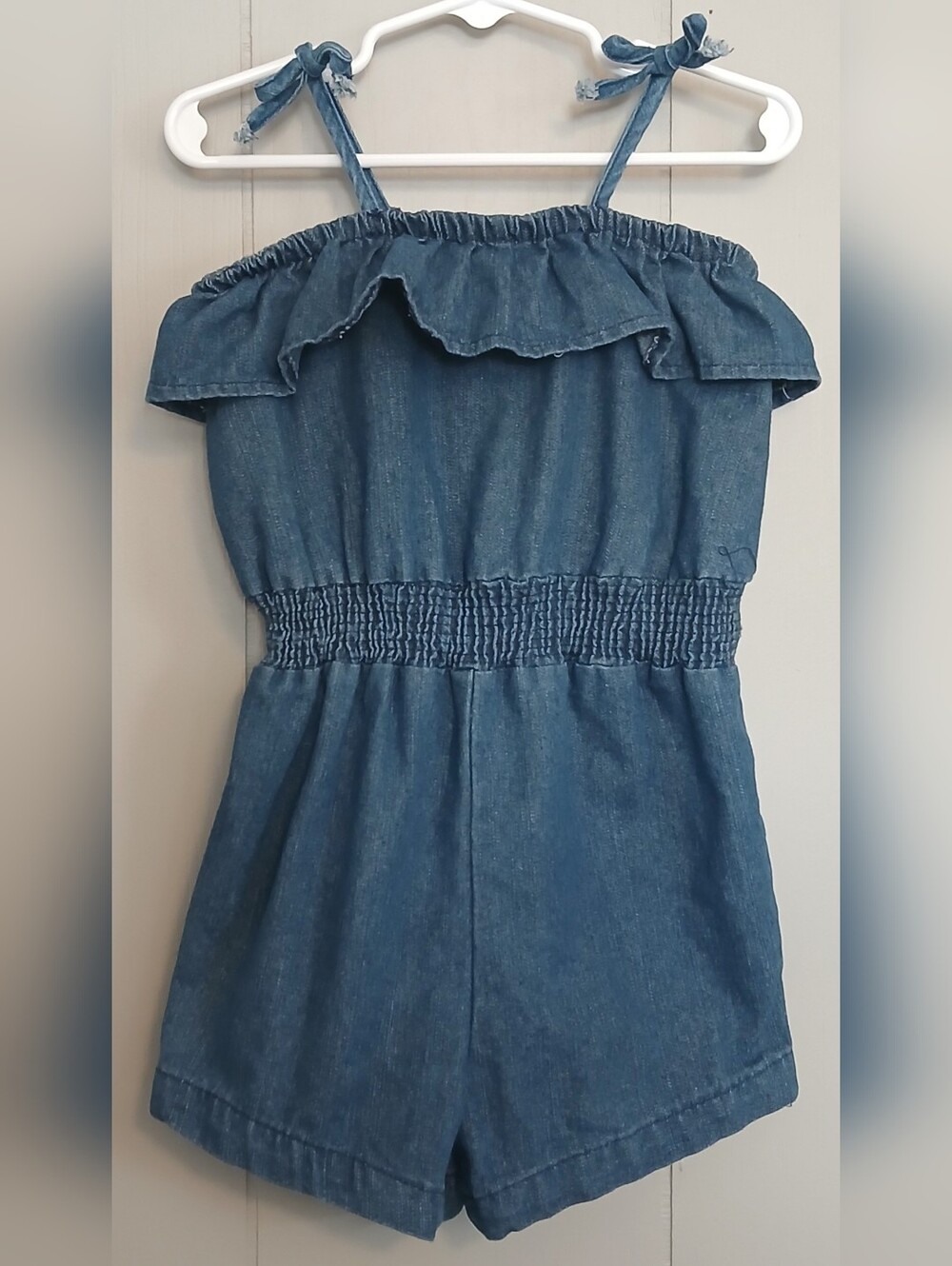 Mud Pie Girls 4t Jean Romper